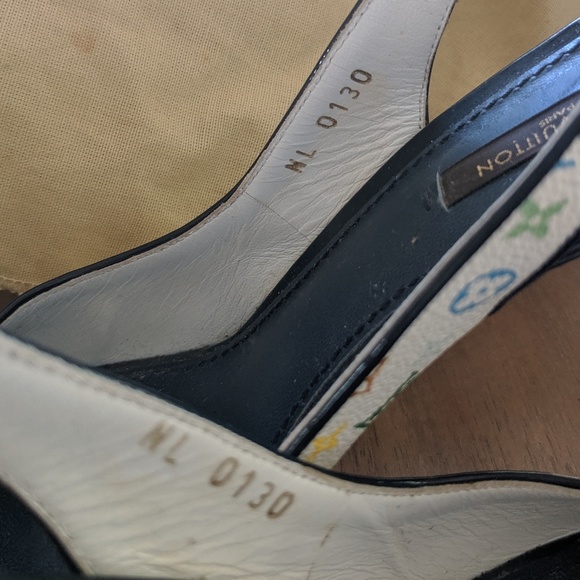 Louis Vuitton • Multicolor Peep-Toe Heels - Picture 5 of 6